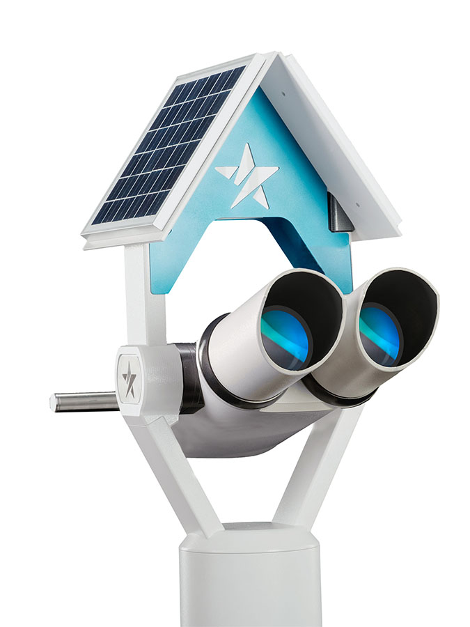 coin-operated sightseeing scope, tower viewer, terminal card payment binoculars
